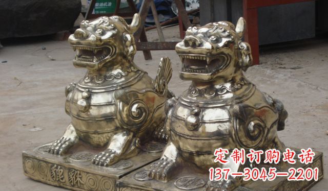 漳州庭院招财貔貅动物铜雕
