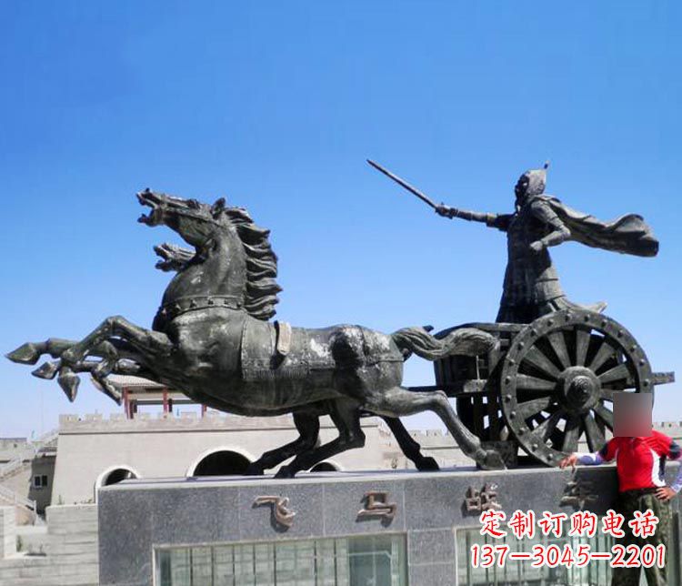 漳州铜雕飞马战车