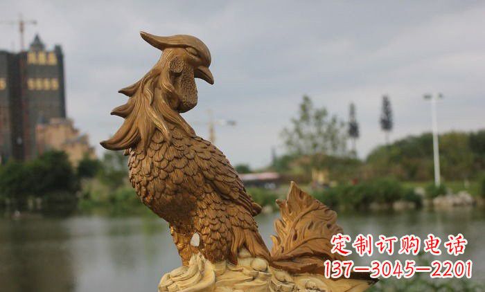 漳州铜雕凤凰古代神兽雕塑