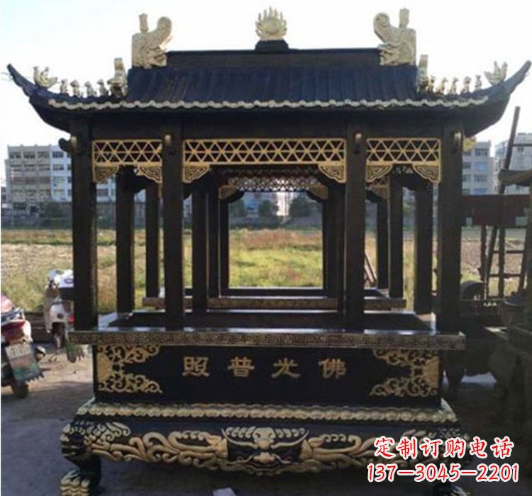 漳州铜雕佛光普照香炉
