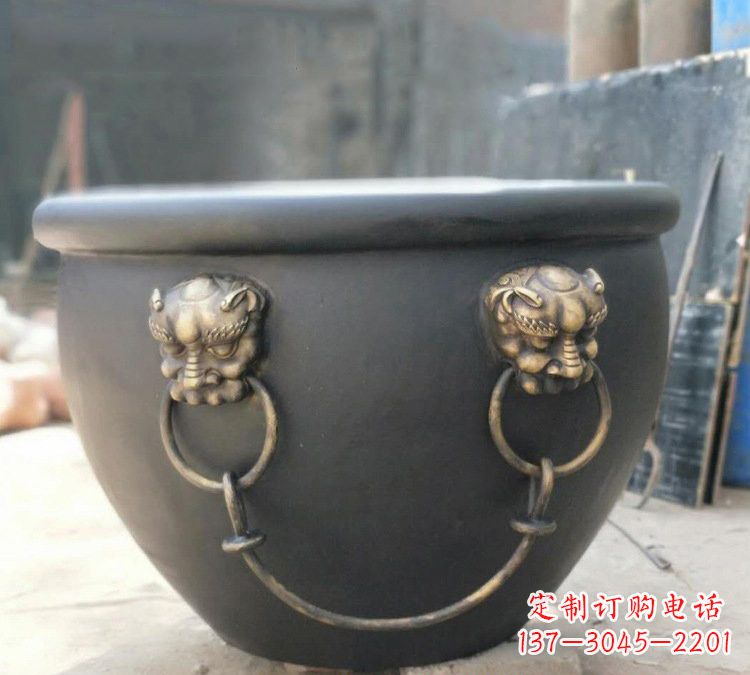 漳州铜雕故宫水缸