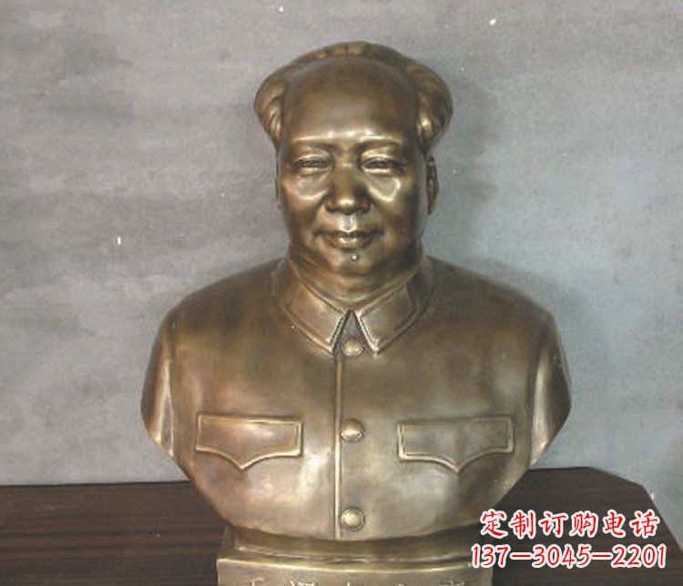 漳州铜雕广场纪念伟人毛主席雕塑