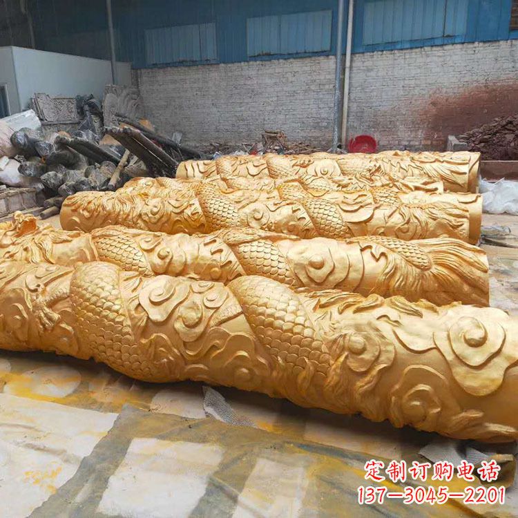 漳州铜雕广场龙柱