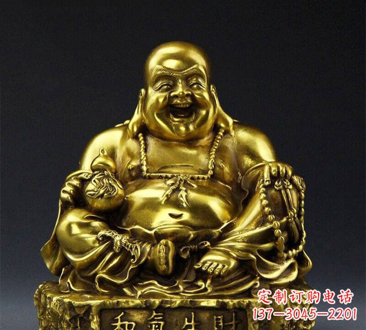 漳州铜雕和气生财弥勒佛