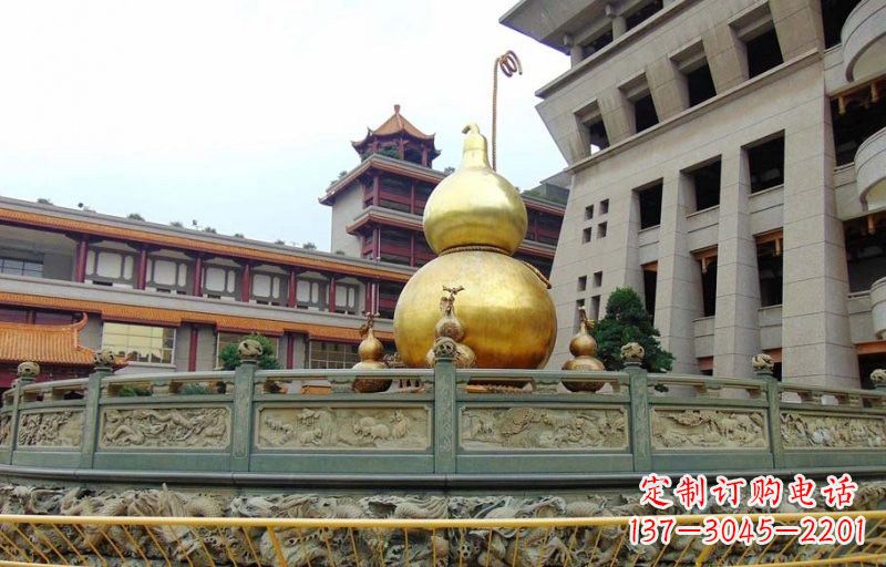 漳州铜雕葫芦公园景观雕塑