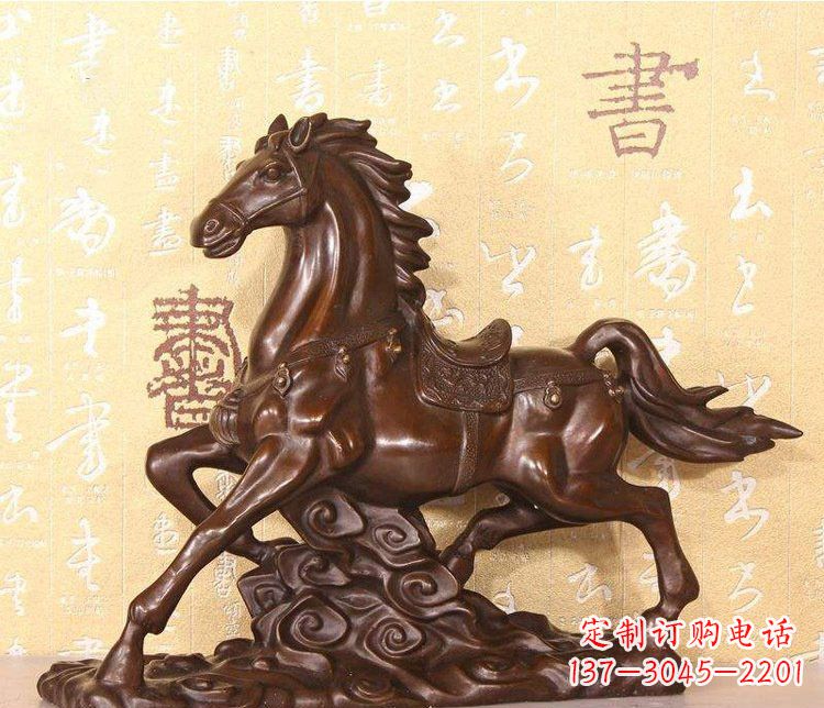 漳州铜雕户外园林动物马雕塑