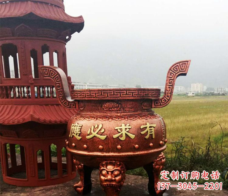 漳州铜雕景观香炉