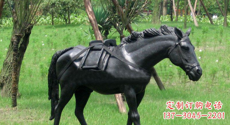 漳州铜雕马公园动物雕塑 (2)