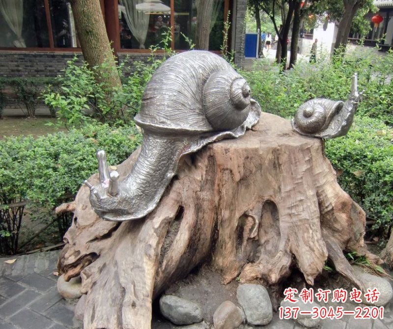 漳州铜雕母子蜗牛