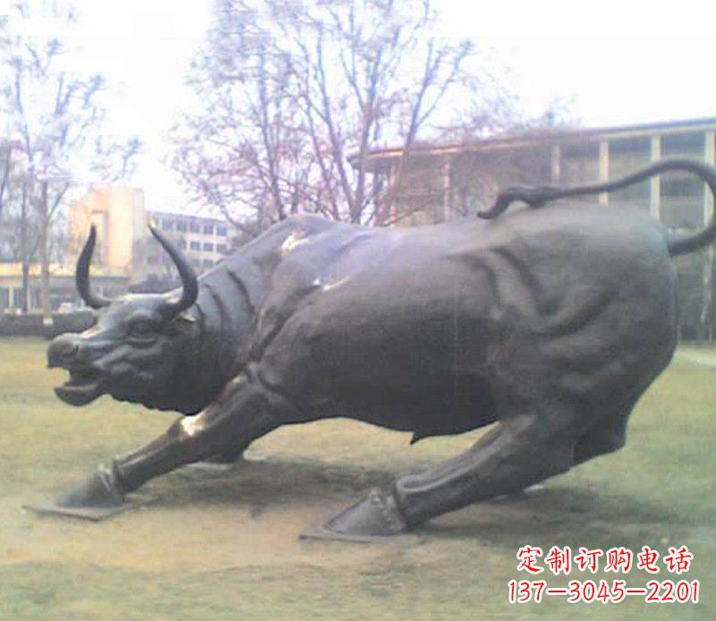漳州铜雕牛广场动物景观摆件 (2)
