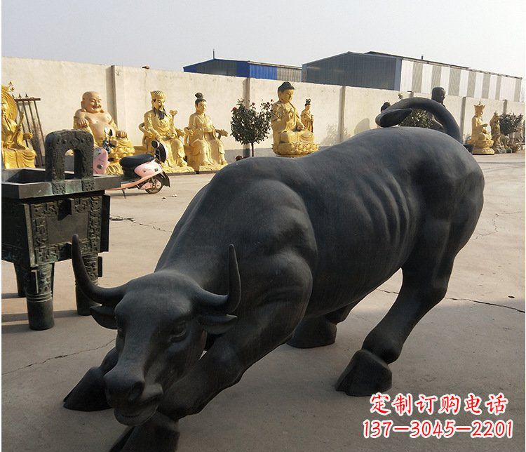 漳州铜雕牛广场动物景观摆件 (6)