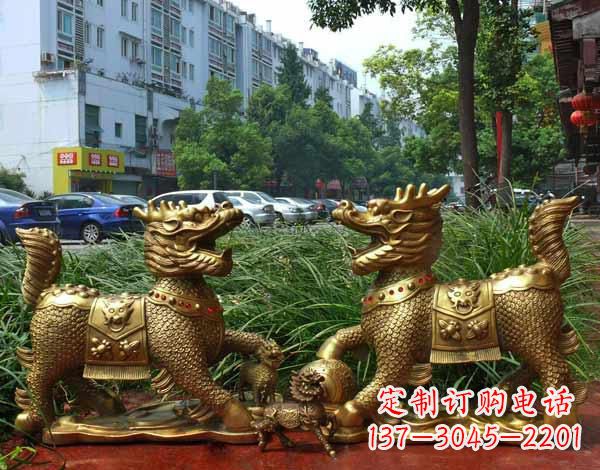 漳州铜雕麒麟神兽