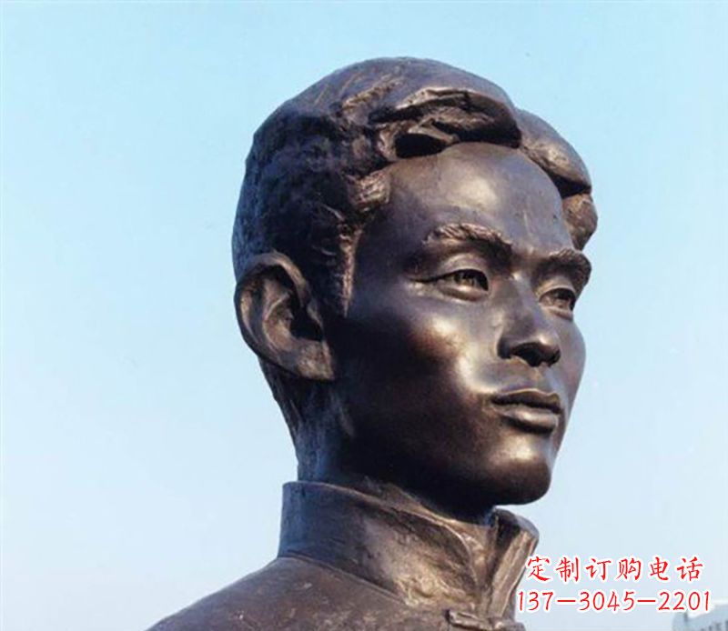 漳州铜雕人物头像