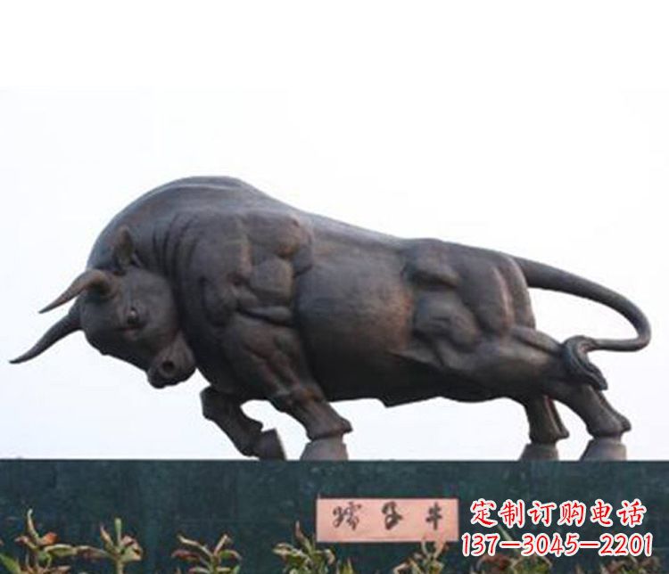 漳州铜雕孺子牛动物雕塑