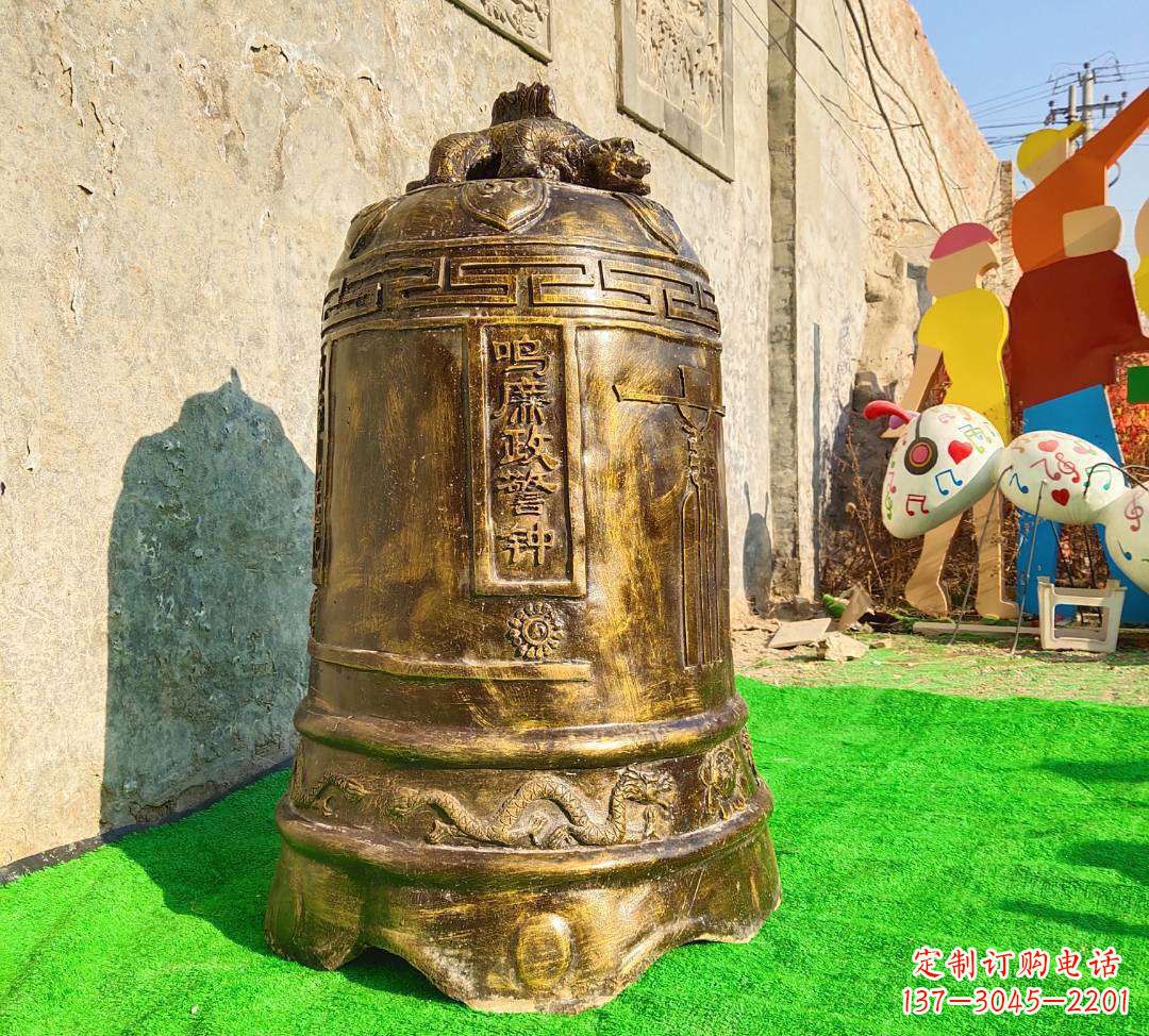 漳州铜雕寺庙警钟雕塑摆件