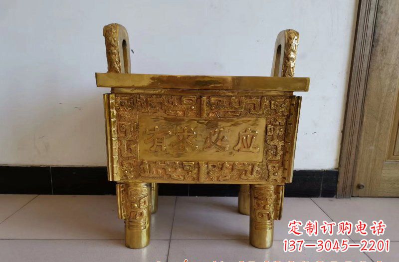 漳州铜雕香炉雕塑