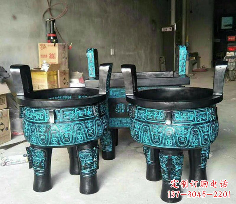 漳州铜雕香炉寺庙香炉雕塑