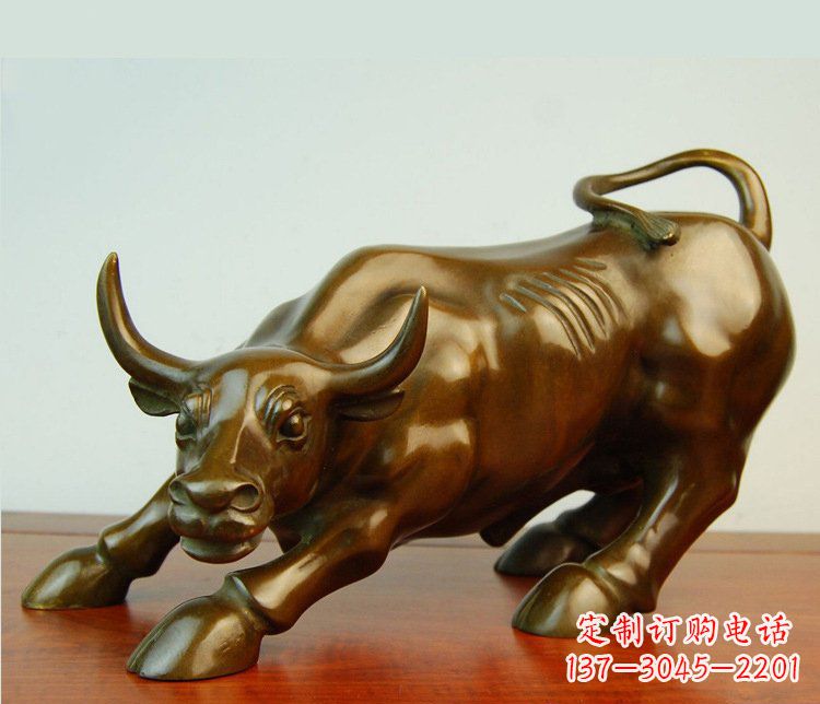 漳州铜雕小区动物牛摆件