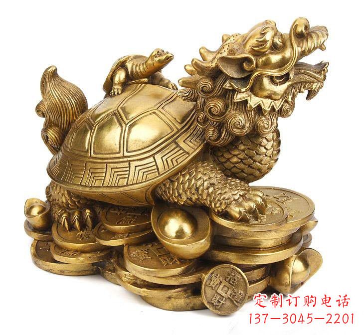 漳州铜雕招财龙龟