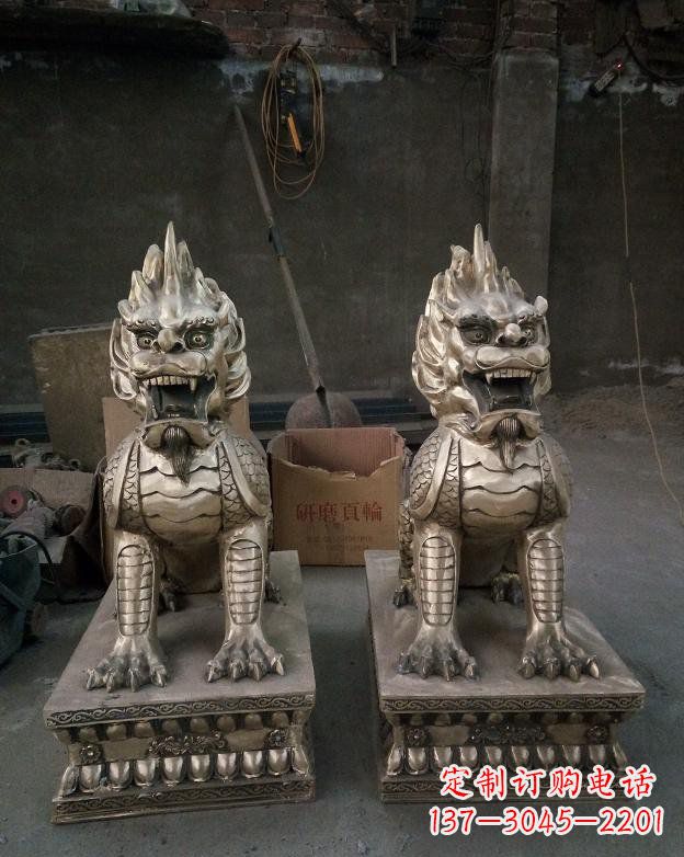 漳州铜雕镇宅麒麟