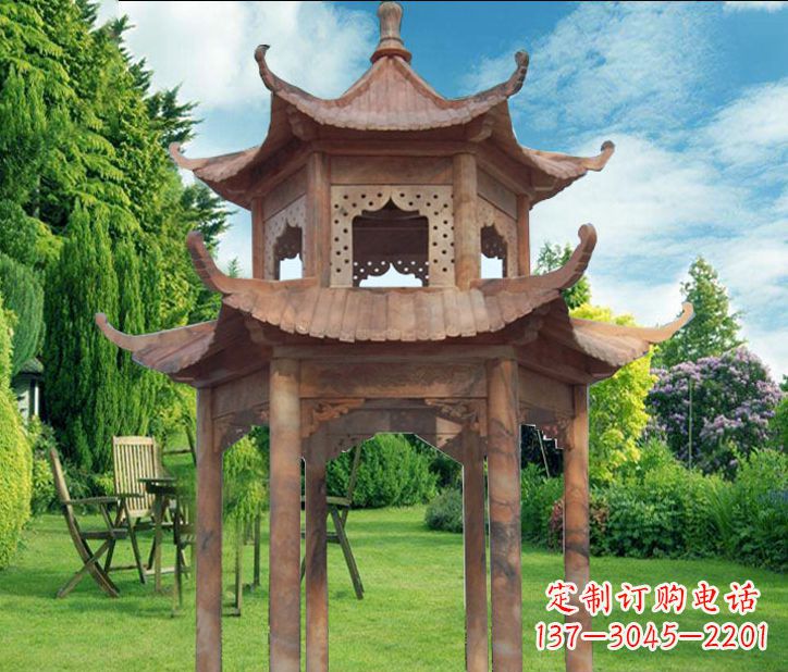 漳州晚霞红公园建筑凉亭