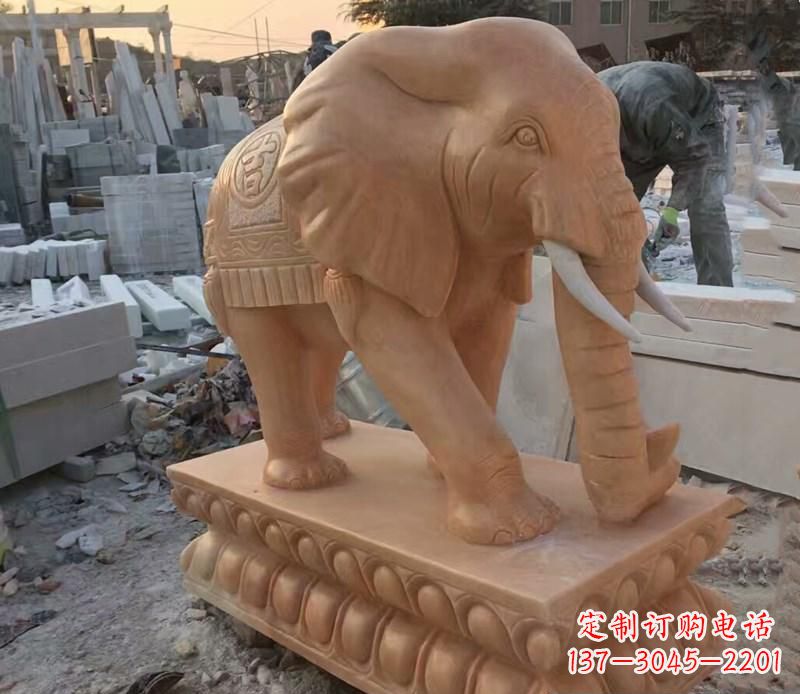 漳州晚霞红元宝招财大象