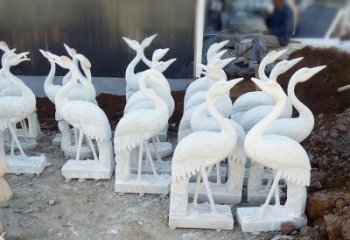 漳州精美工艺，传统雕刻——仙鹤石塑