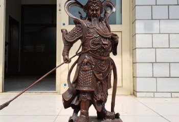 漳州唯美古典风格关公铜雕像