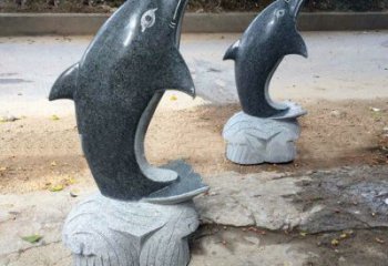 漳州青石海豚雕塑--精致好看与象征意义一起令人惊叹