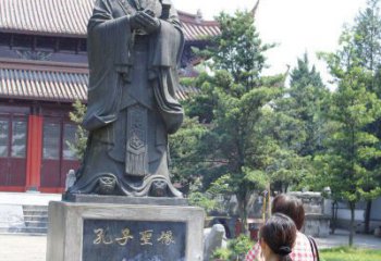 漳州中领雕塑推出精致青铜孔子雕塑，考究工艺，…
