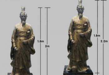 漳州民族英雄屈原铜雕塑