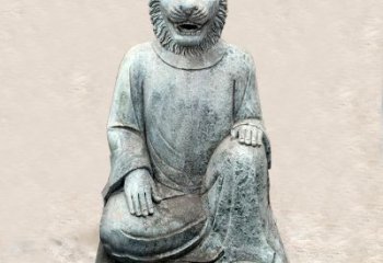 漳州中领雕塑：生肖虎-兽首人身石雕精品