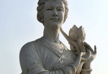 漳州汉白玉荷花雕塑，精致美丽无双！