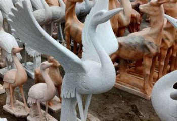 漳州丹顶鹤雕塑，令您汲取自然之美