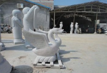 漳州中领雕塑：独具特色的天鹅喷水雕塑