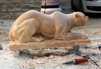 漳州中领雕塑：精美雕刻豹雕塑