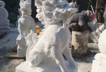 漳州正宗古典麒麟神兽招财动物雕塑