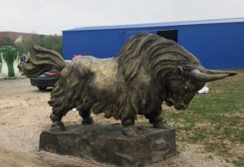 漳州铜雕奔牛雕塑