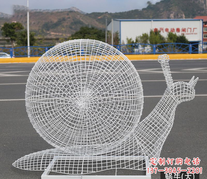 漳州蜗牛镂空不锈钢景观雕塑