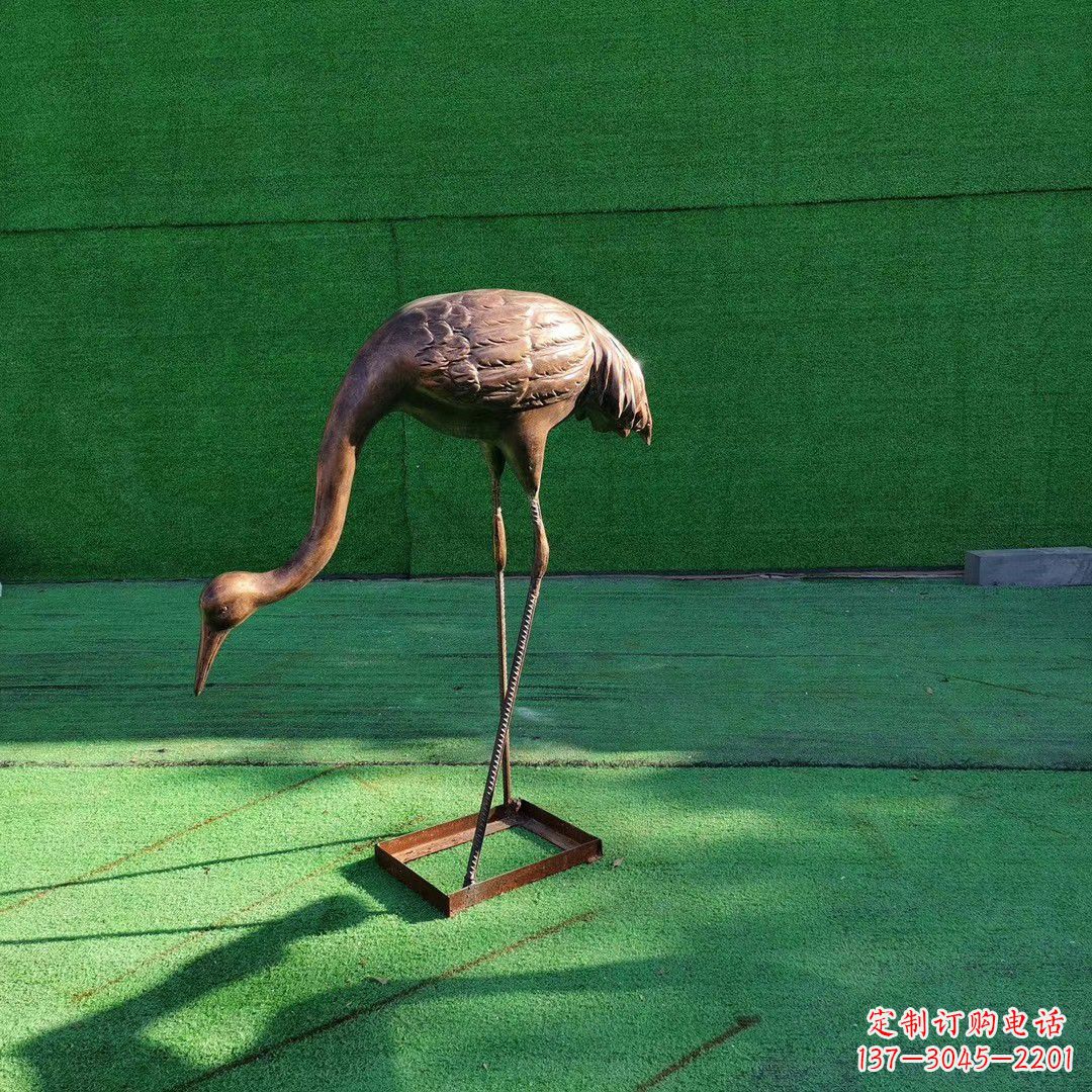 漳州仙鹤拉鼓铜雕塑