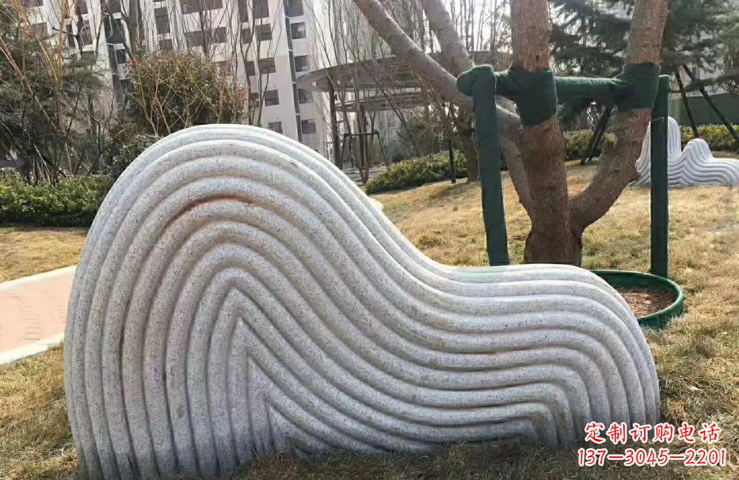 漳州小区大理石纹理假山雕塑