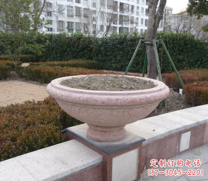 漳州小区花盆石雕