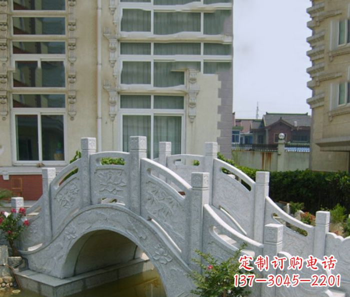 漳州小区景观大理石拱桥 (2)
