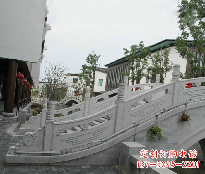 漳州小区景观大理石拱桥