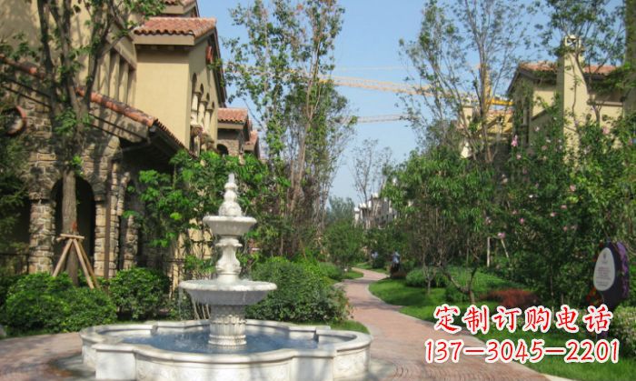 漳州小区景观大理石喷泉石雕 (5)