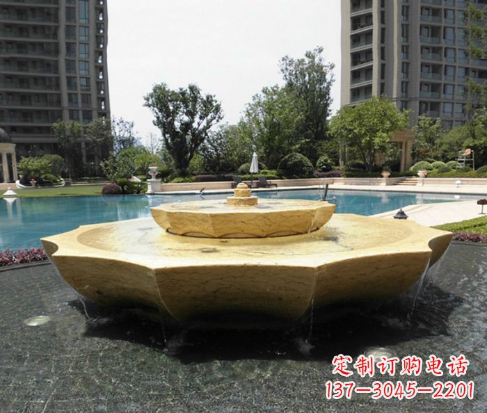 漳州小区景观大理石喷泉石雕 (6)