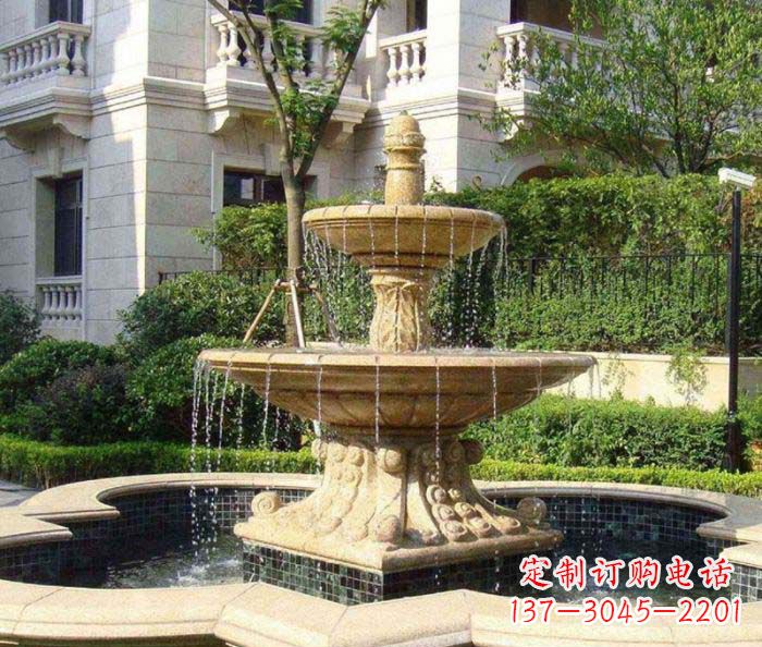 漳州小区景观大型喷泉石雕 (2)