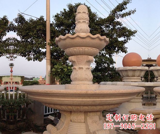 漳州小区景观大型喷泉石雕 (4)