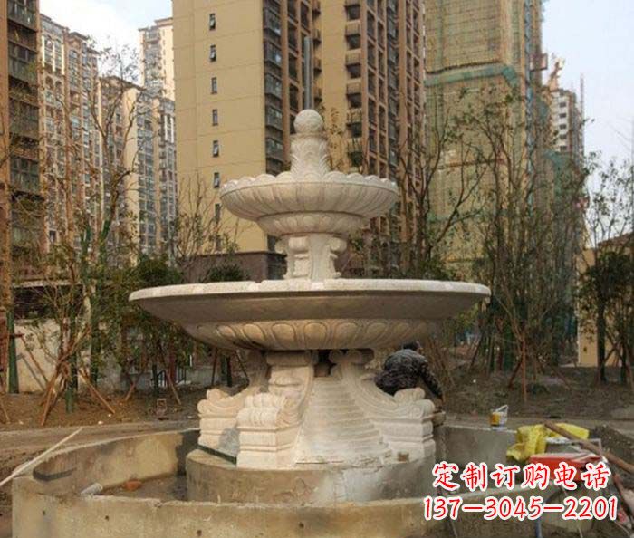 漳州小区景观大型喷泉石雕 (3)