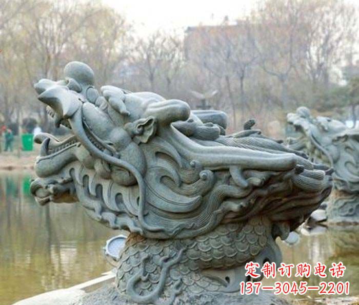 漳州小区景观龙头喷泉石雕